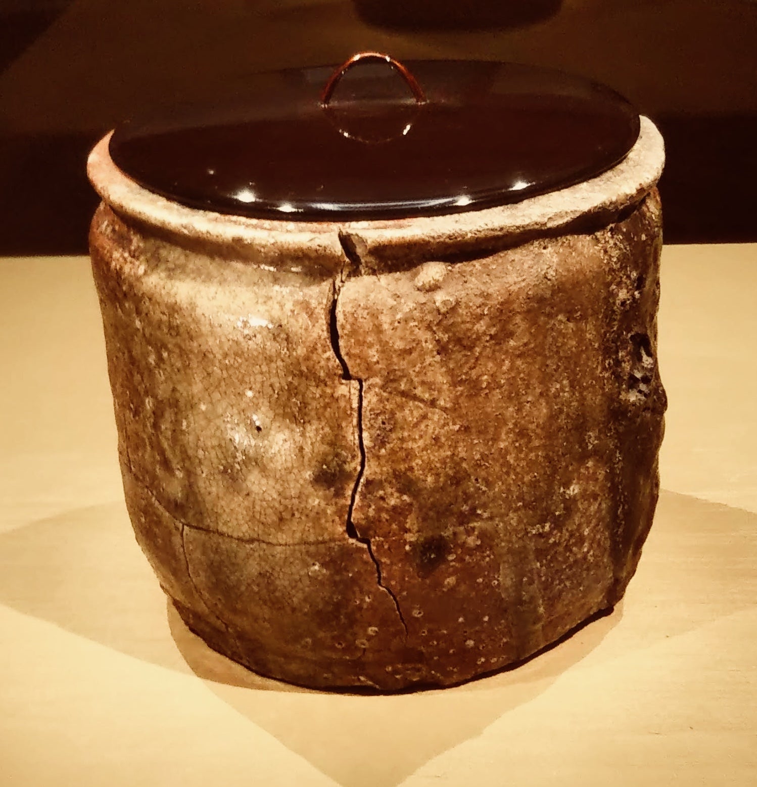 重要文化財 一重口水指 銘 柴庵 信楽 東京国立博物館蔵 ＠東京・上野