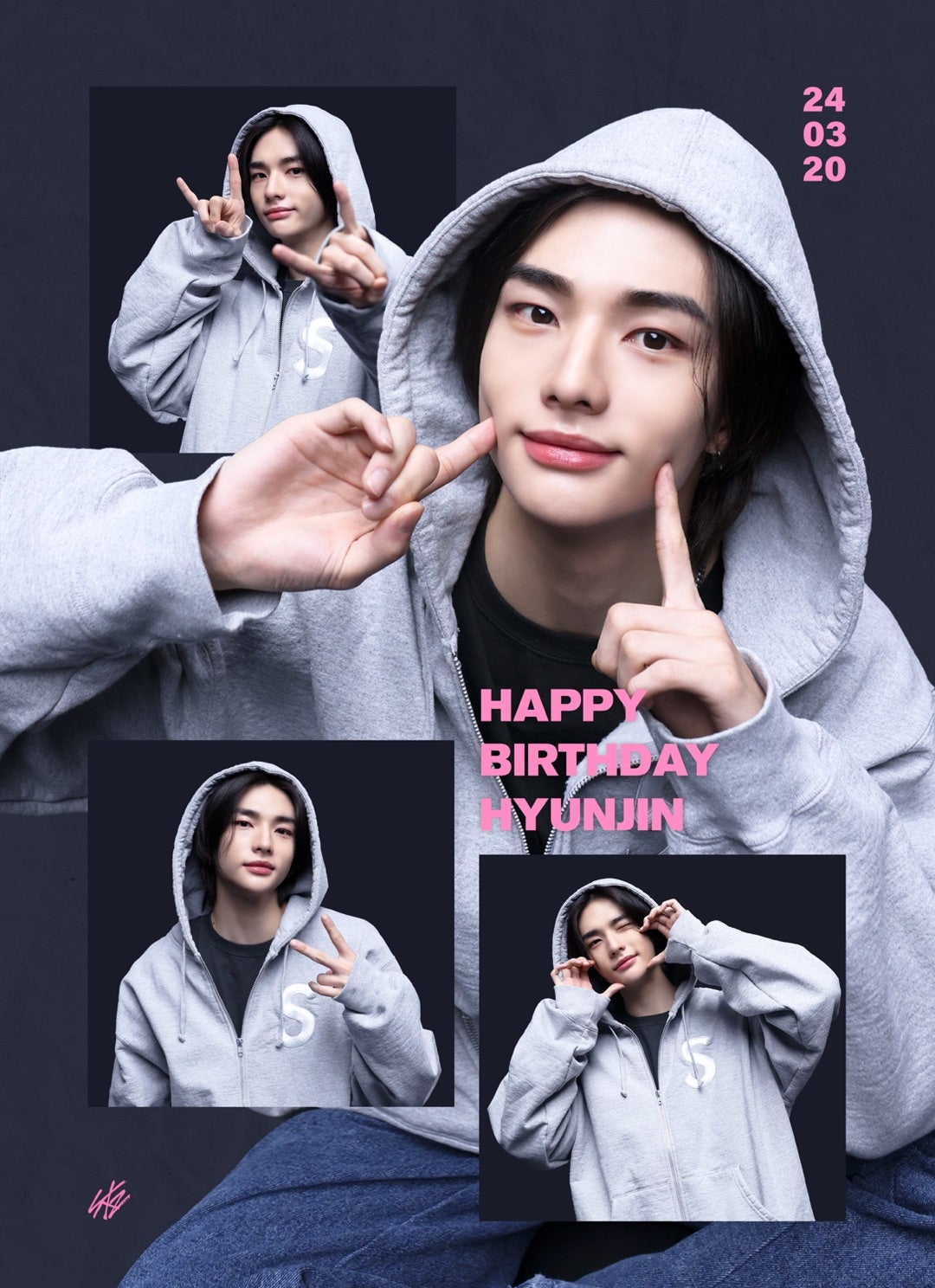 straykids ヒョンジン フーディー パーカー StrayKids スキズ