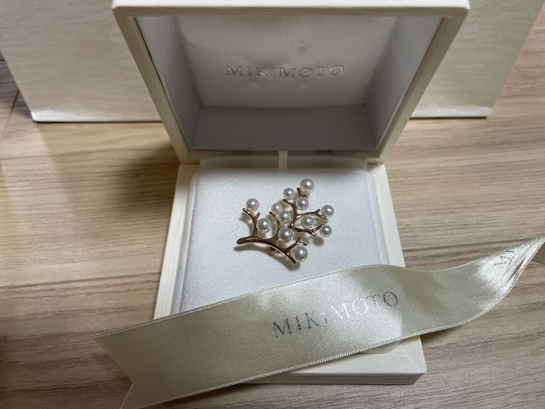 MIKIMOTO ミキモト ブローチ 幸福の木 シルバー ラージ MIKIMOTO