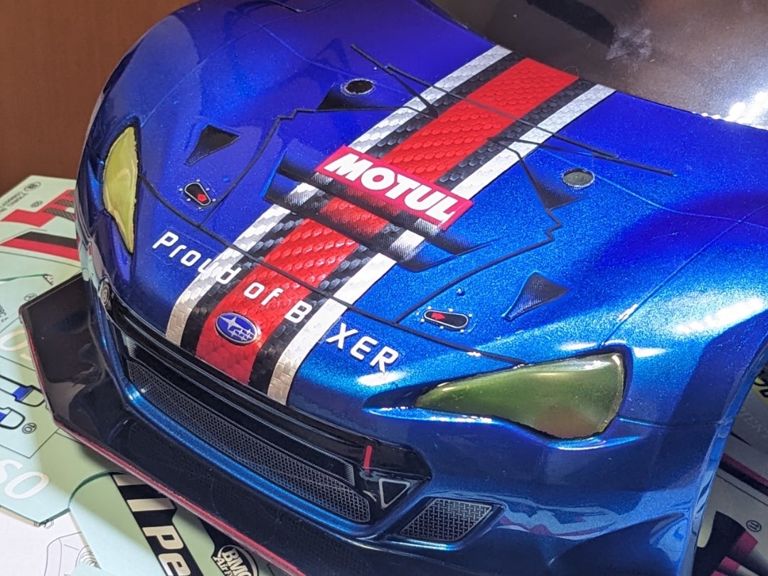 TT-02 SUBARU BRZ R&D SPORT ボディ製作 ～とりあえず完成編