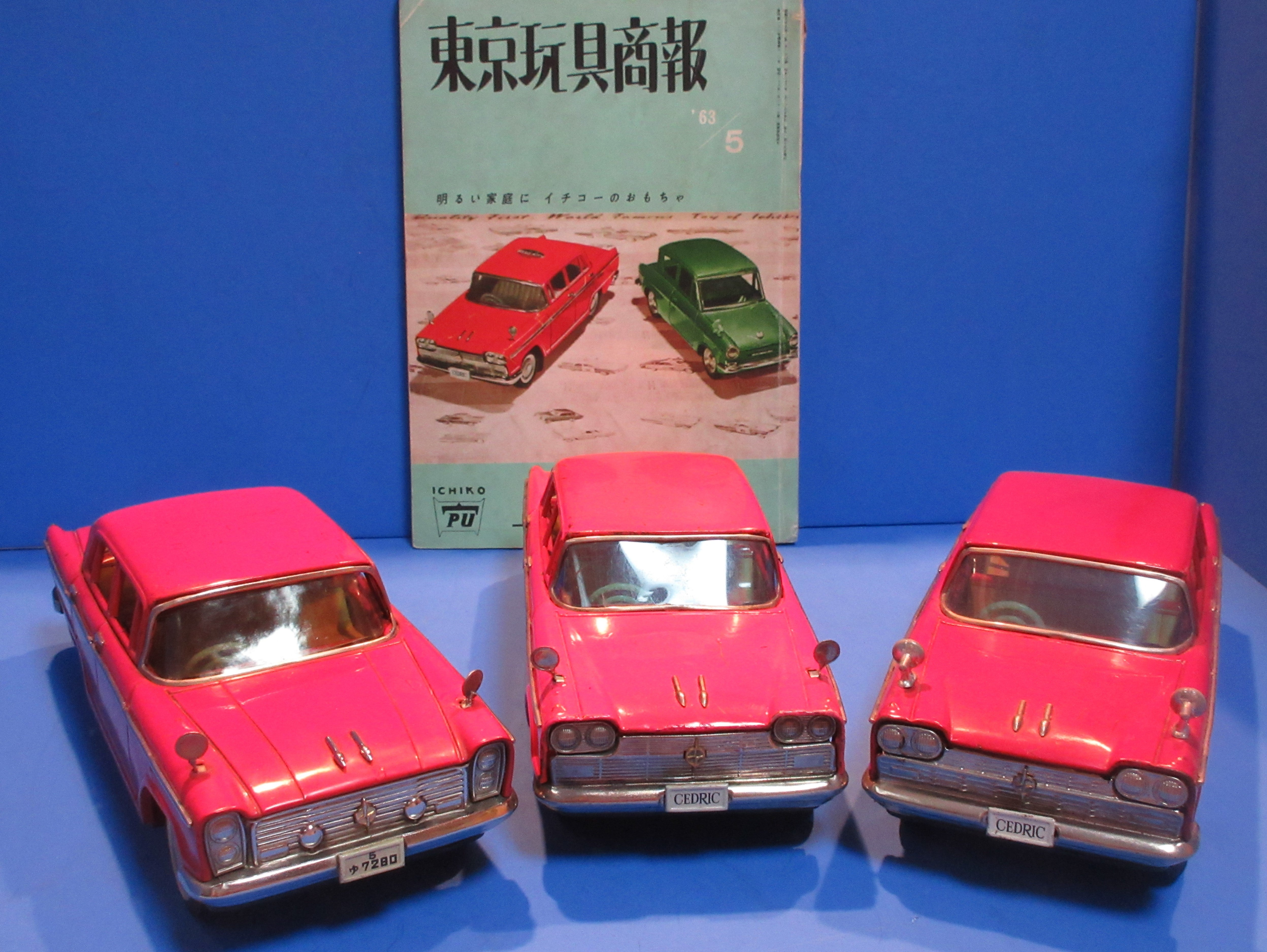 ☆1961年イチコー縦目のセドリックカスタム 赤ボディ ～ブリキ自動車