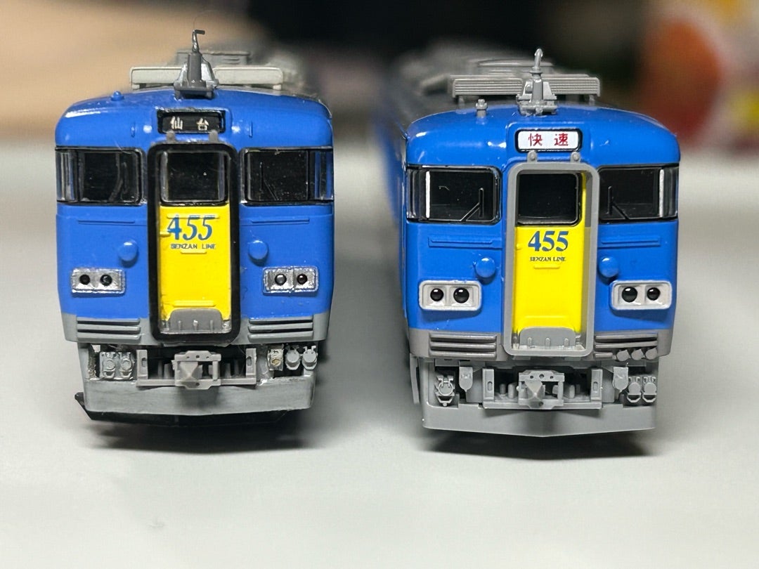 Nゲージ］TOMIX 455系仙山線色入線！ | 仙カタの鉄道模型製作日誌‍