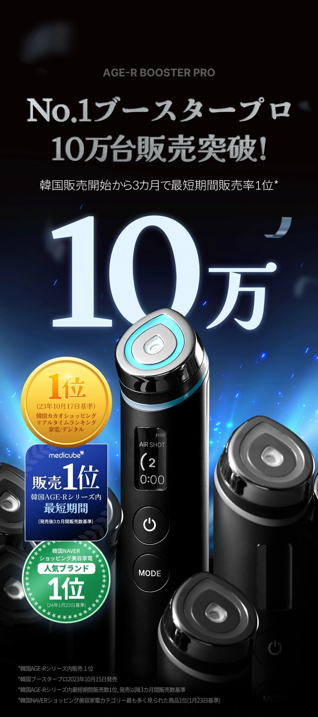 メディキューブブースタープロAGE-R BOOSTER PRO 美顔器