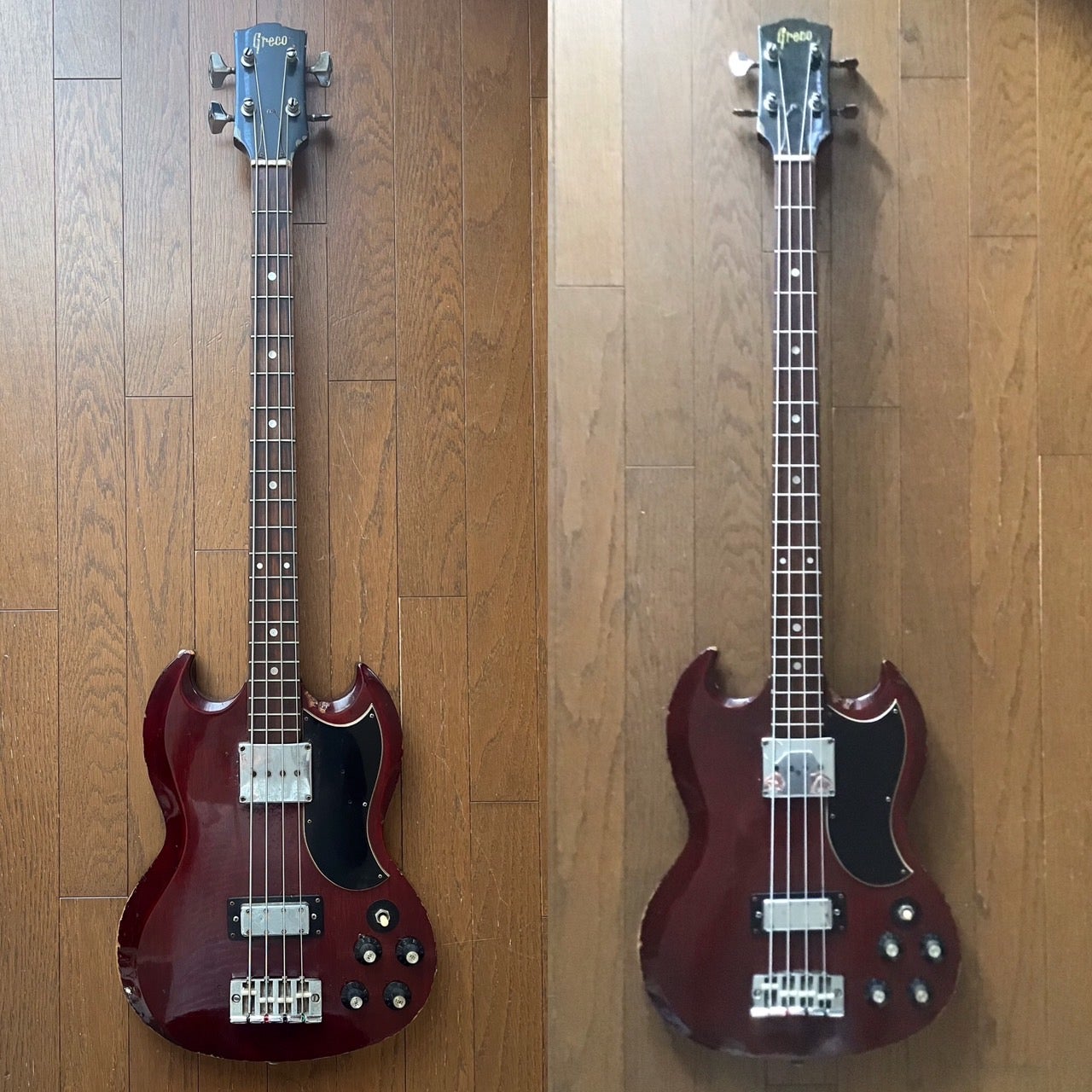 Greco SG300エレキギター70年代ジャパンビンテージバーガンディUSED