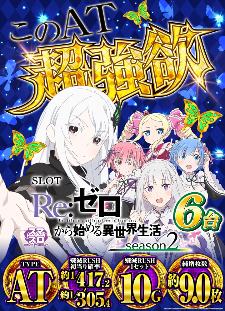 スマスロ Re:ゼロから始める異世界生活 season2 リゼロ2実機 Re:ゼロ