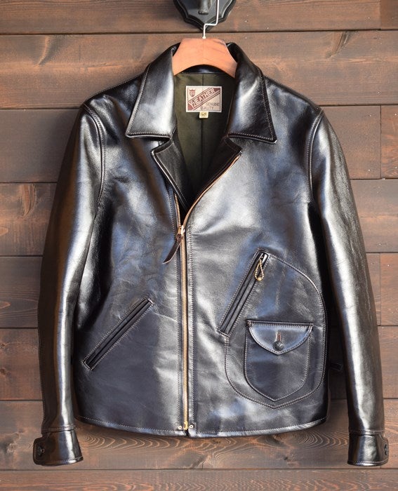 ワイツーレザー別注 茶芯のダブルライダース | barnstormer