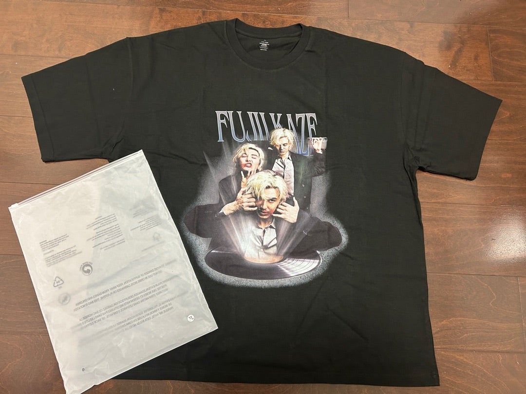 FUJII KAZE 藤井風 Tシャツ ブラック 藤井風 ライブ Tシャツ ブラック