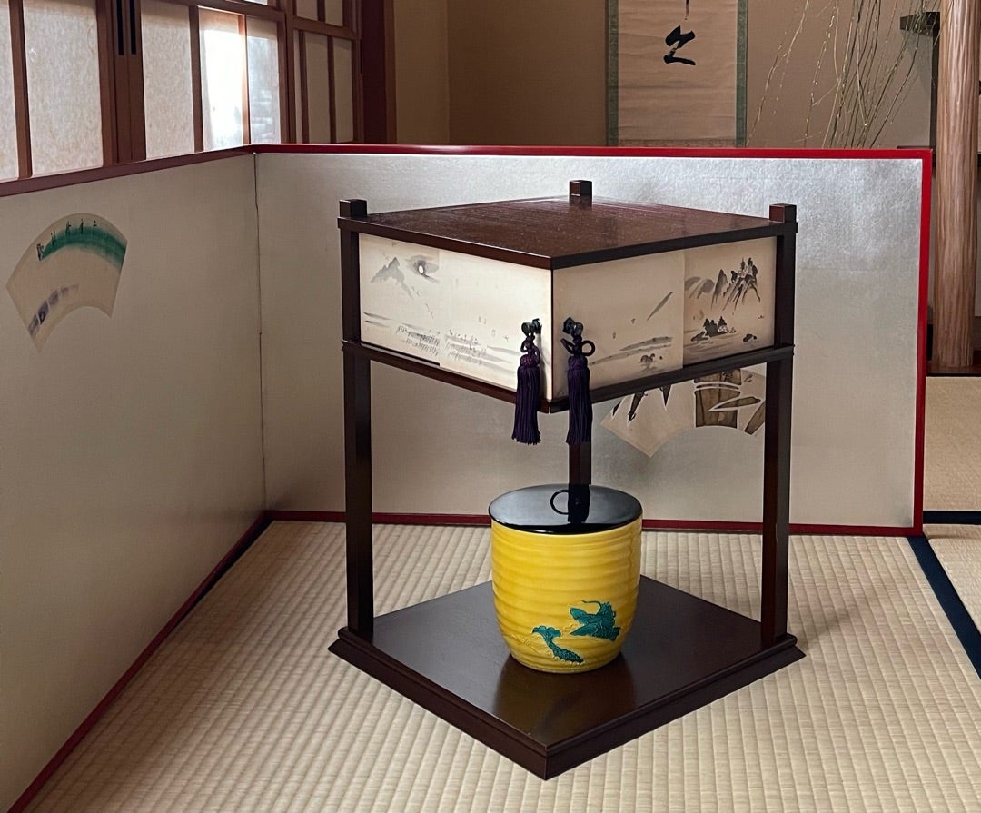 茶道具 風呂先屏風 両面使い 茶器/茶道具 風炉先屏風】 風炉先 板屏風 2