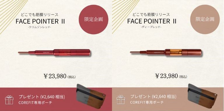 COREFITフェイスポインター3点セット