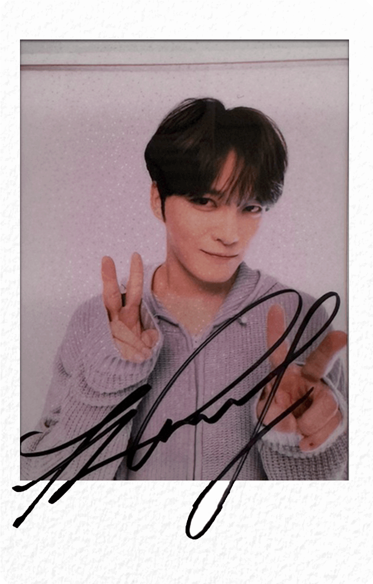 ジェジュンハニホリ直筆サイン入りチェキ②