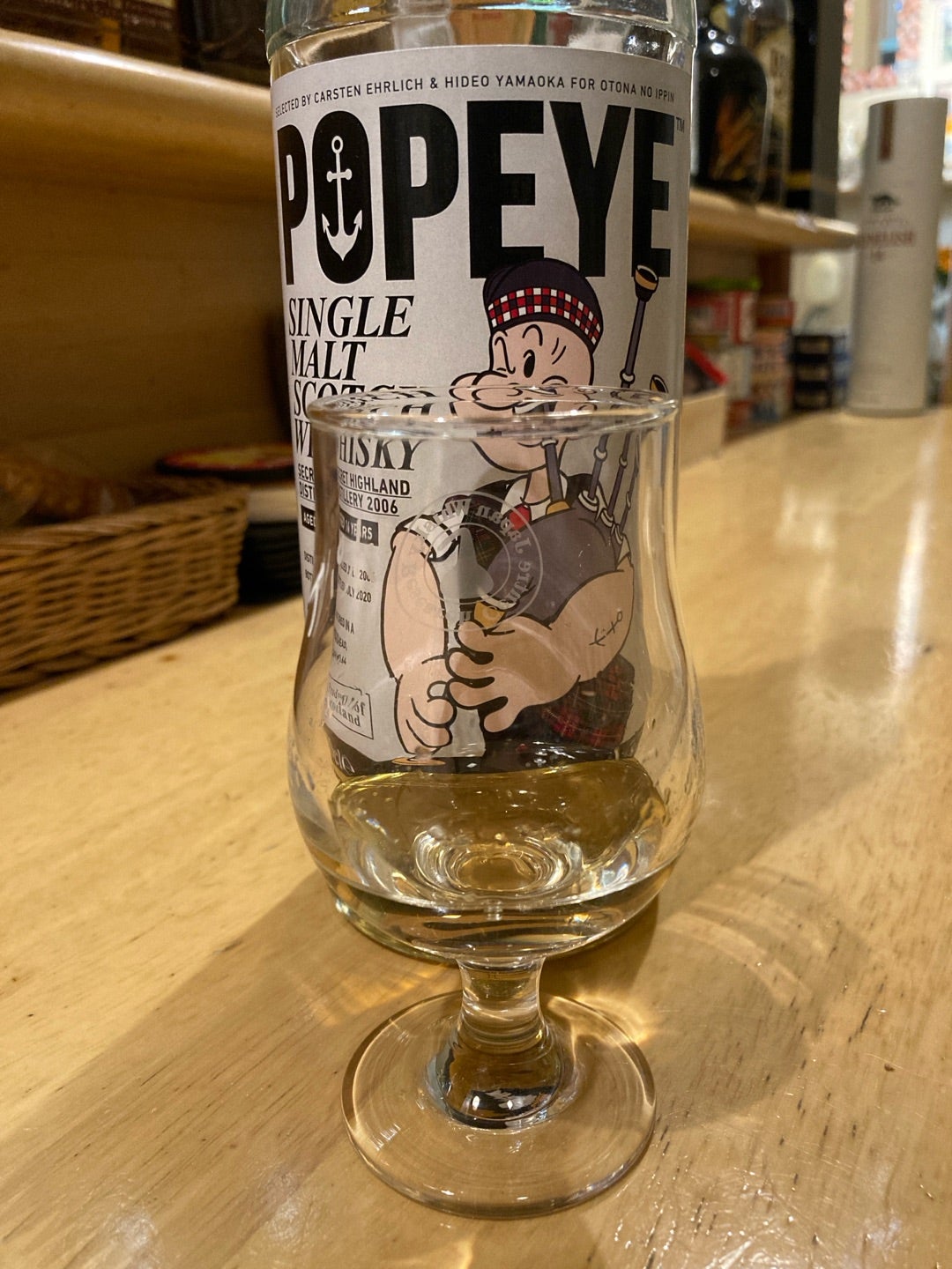 ポパイ』ラベル シークレットハイランド（クライヌリッシュ）2006