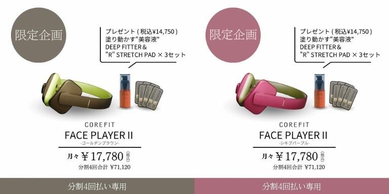 コアフィットCOREFIT Face COREFIT Face Player II シキブパープル