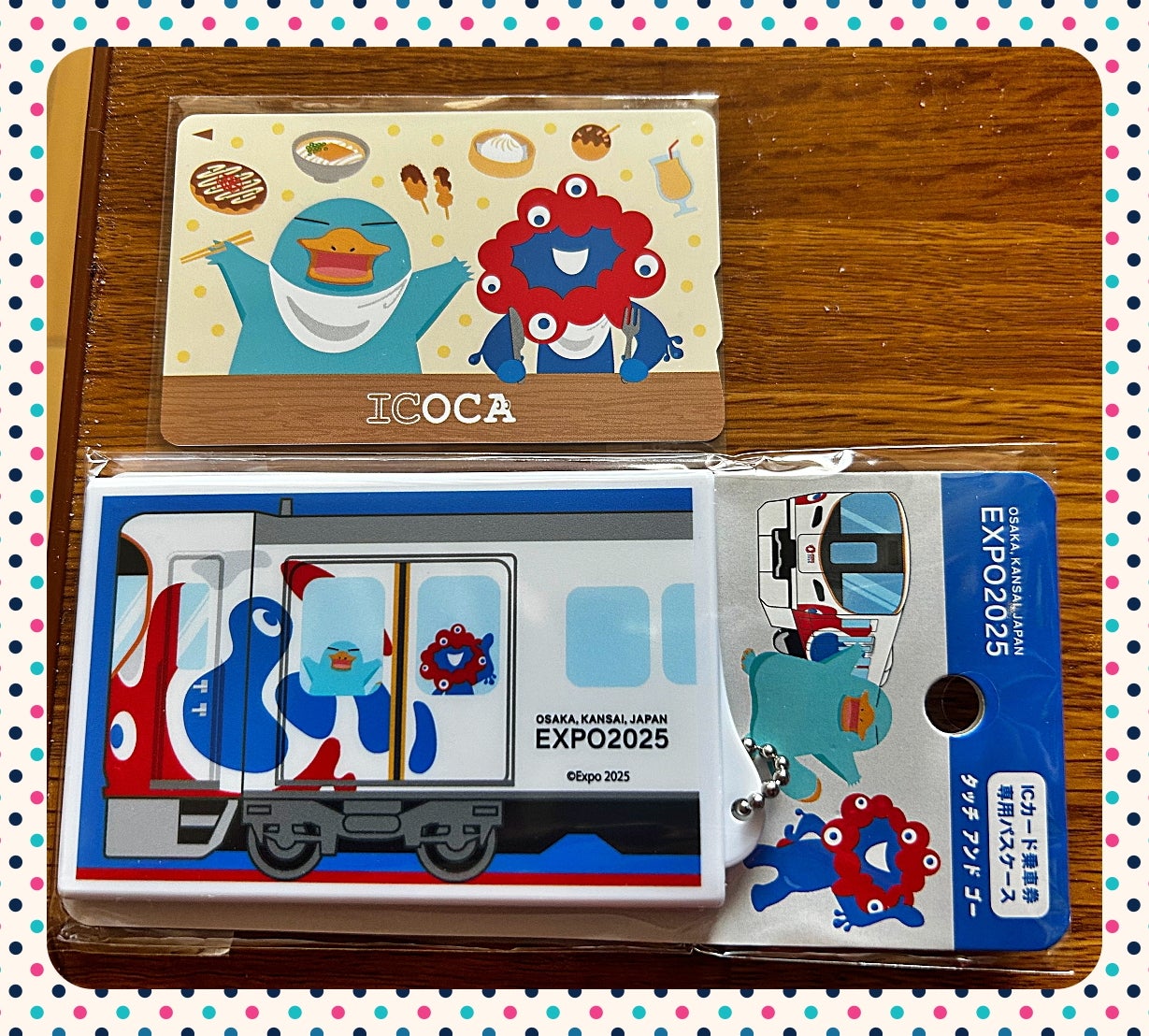 関西大阪万博記念 会場限定 ICOCA 合皮パスケース カードケース ⑩
