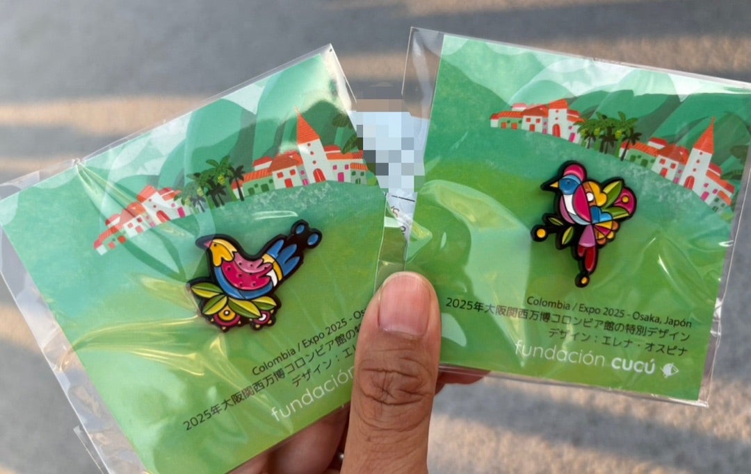 ピンバッジ4個セット】大阪関西万博 ピンバッチ コロンビアピンバッジ