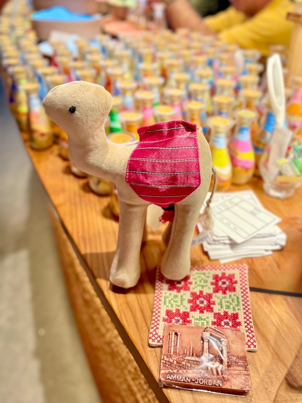 大阪万博ヨルダン館のサンドアート！ラブラブラクダ！ 大阪・関西万博