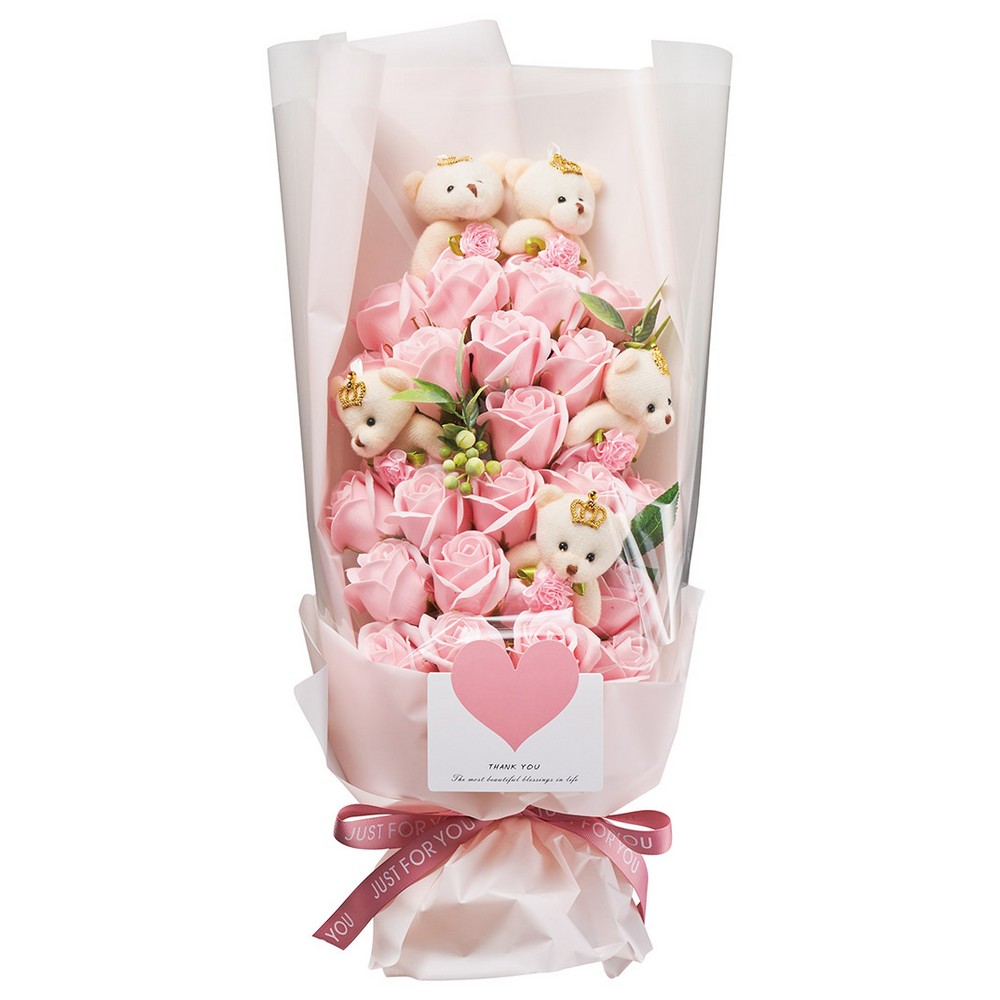 即日☆【ソープフラワー】松野ホビー/ベアーローズシャボンブーケBOX付