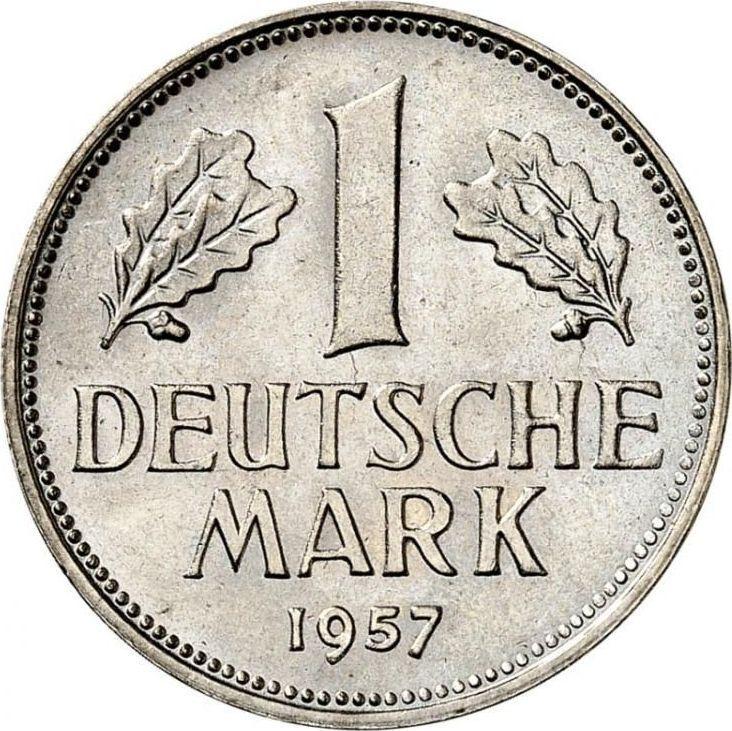 1 Mark 1957 G - Coin Value - Germany, FRG