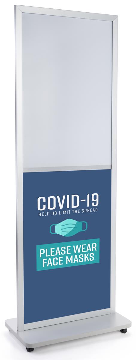 Fixed-Width 2-Sided Portable Poster Stand | 24 x 36 or 24 x 70