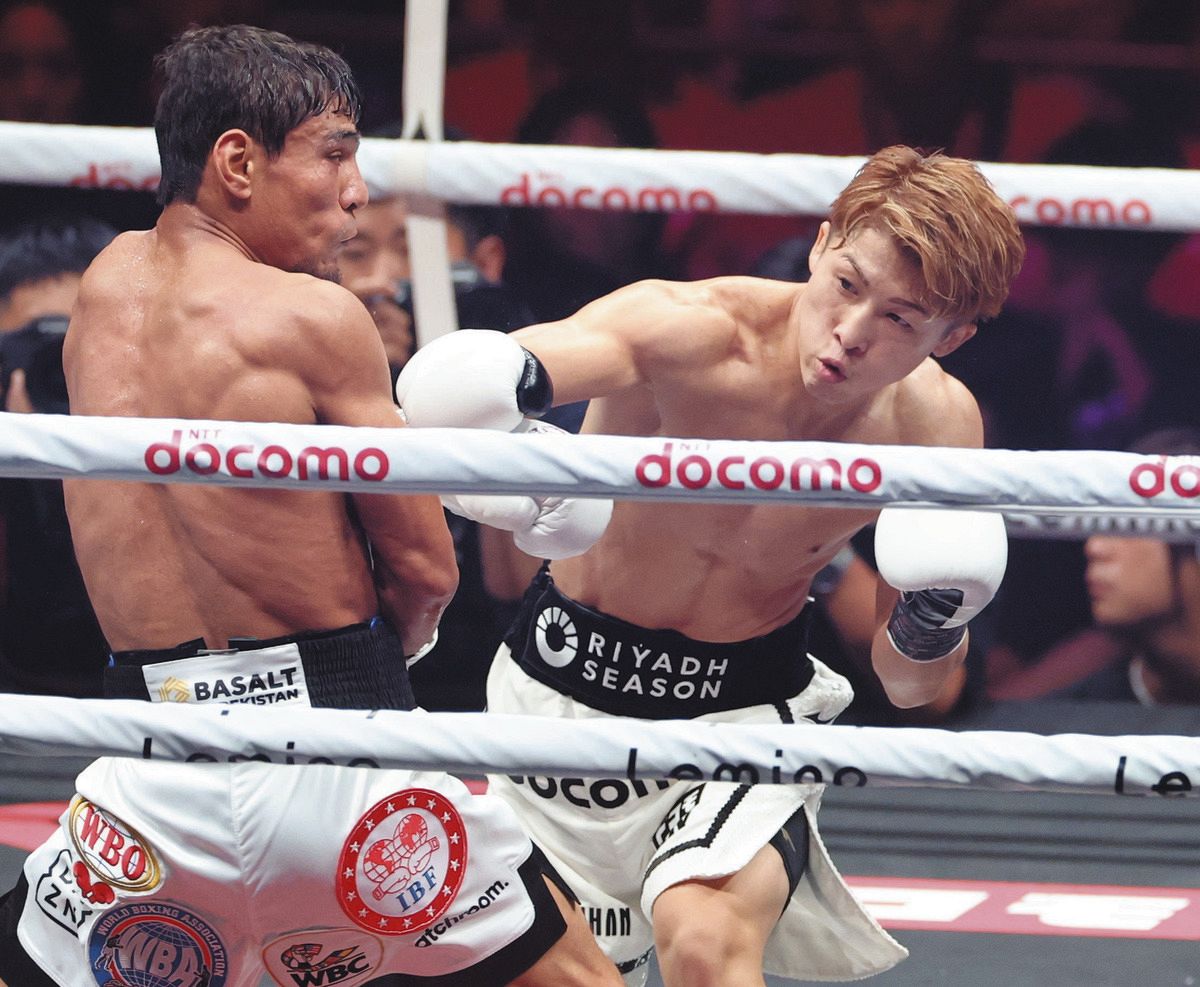 世界4団体統一王者・井上尚弥、アフマダリエフに判定勝ち 男子史上最多