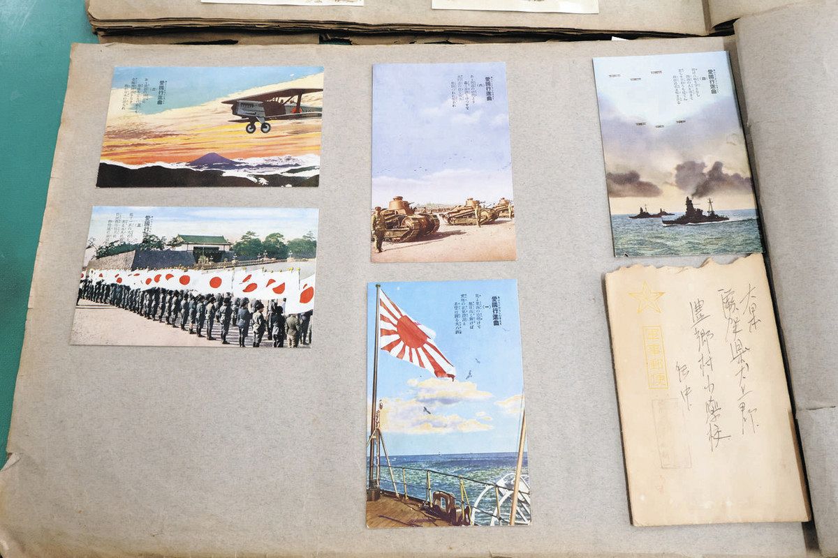 書庫に残る貴重な「軍事郵便」 豊郷小旧校舎群の旧図書館で大量に発見