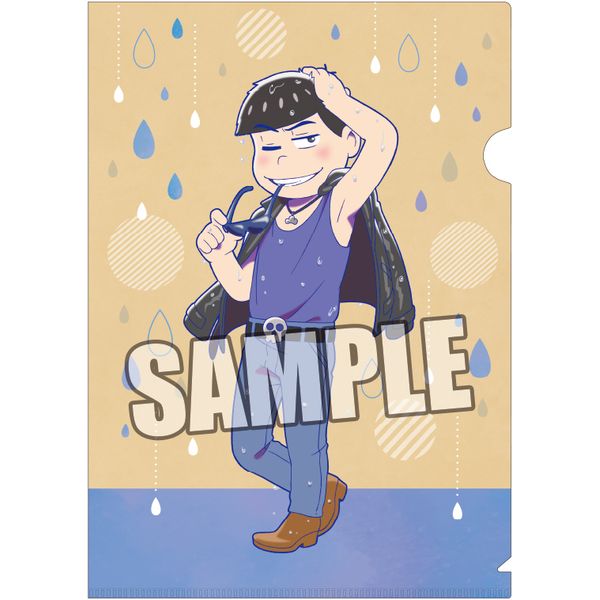 グッズ: おそ松さん クリアファイル2枚セット おそ松・カラ松 雨の日