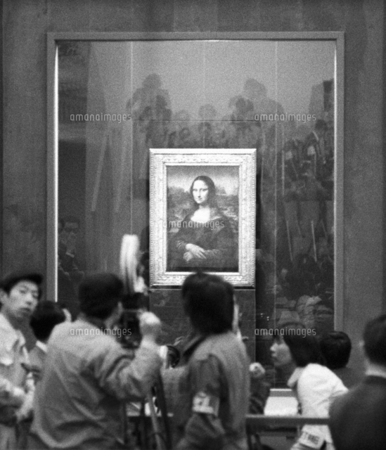 一般公開を前に報道陣に公開された「モナリザ」＝東京・上野の東京国立
