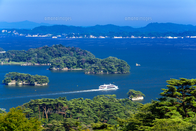 日本三景松島・西行戻しの松公園より松島湾風景[10222011567]の写真