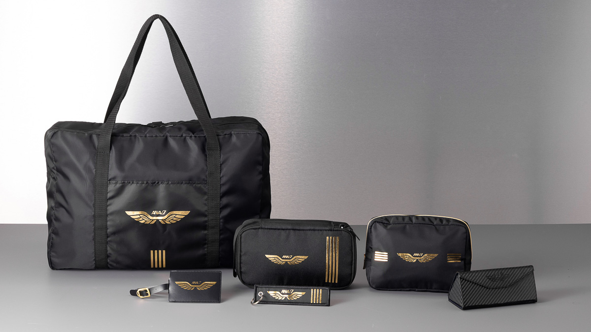 ANAオリジナル 販売済み Economy Class Fabric ガジェットポーチ ANA