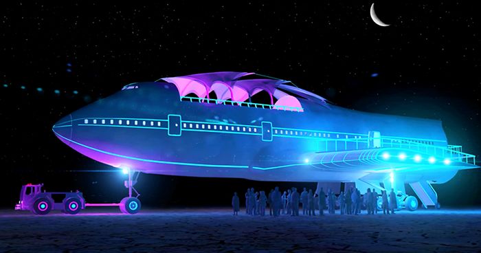Boeing 747 Transformed Into Largest Art Car Ever At Burning Man