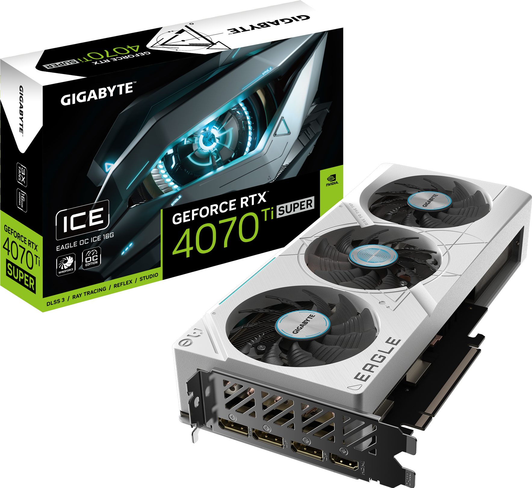 GeForce RTX™ 4070 Ti SUPER EAGLE OC ICE 16G - GIGABYTE Global
