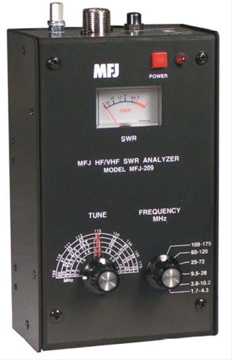 受信機 MFJ HF/VHF SWR アンテナアナライザー 1.8～170MHz MFJ-259【10