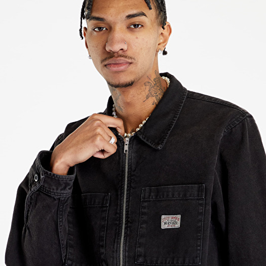 Stussy Washed Canvas Zip Shirt Jackets Stüssy Washed Canvas Zip