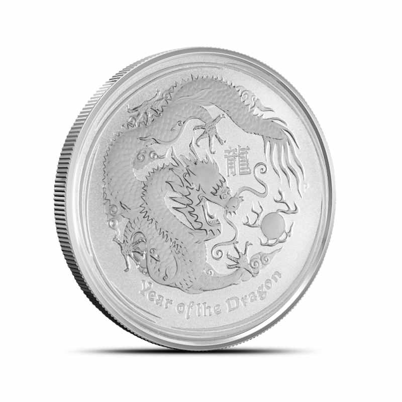 2012 1/2 oz Australian Silver Lunar Dragon Coin l JM Bullion™