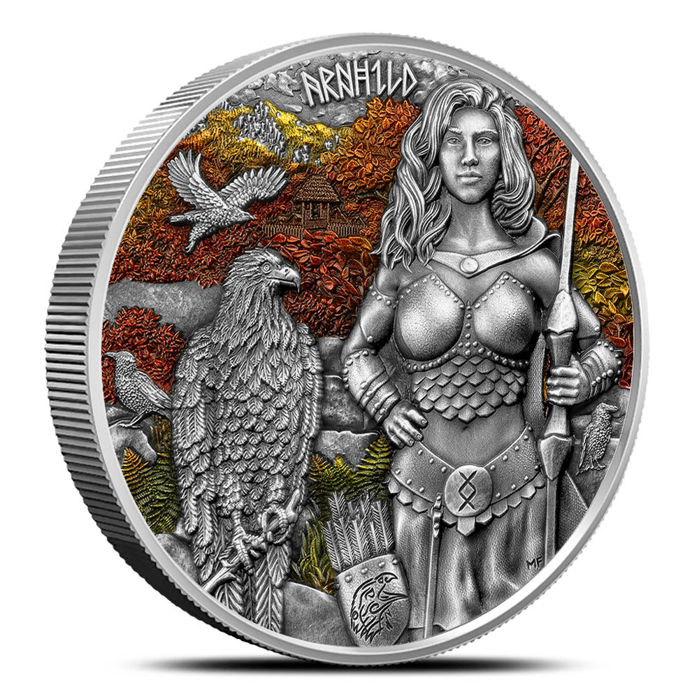 2025 2 oz Germania Valkyries Arnhild Silver Round (Ultra High