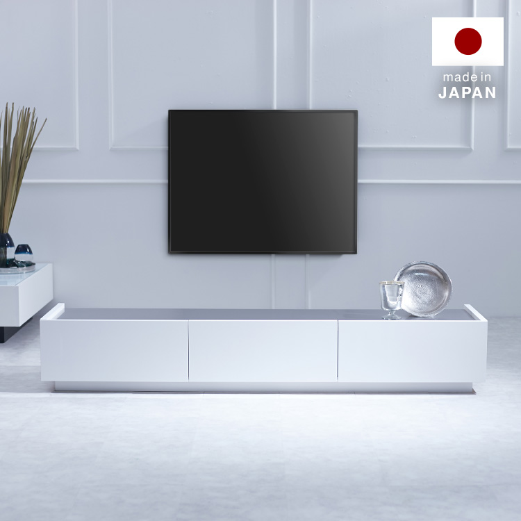 半完成品】国産ローテレビ台ステンレス天板×木製[幅180](シャビー