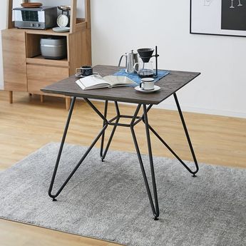 ダイニングテーブル(幅80cm) 天然木 インダストリアル ヴィンテージ調