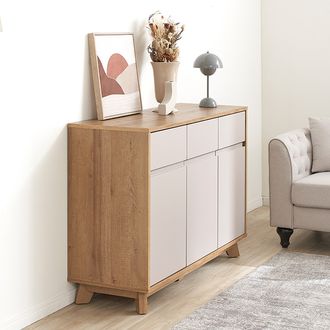 幅118 収納棚 チェスト キャビネット サイドボード リビングボード