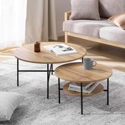 トラバーチン柄ネストテーブル リビングテーブル | 【公式】LOWYA