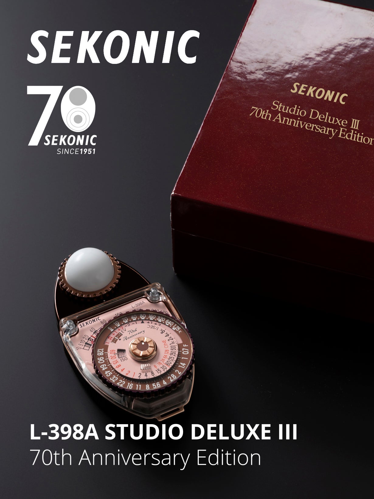 セコニックL-398Aスタジオデラックス70周年記念モデル先行発売