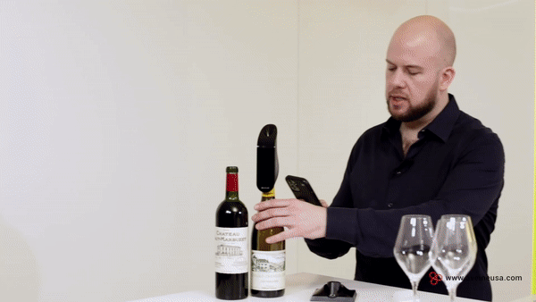 瞬間デキャンタージュ！AIでワイン判別して熟成させるスマートワイン