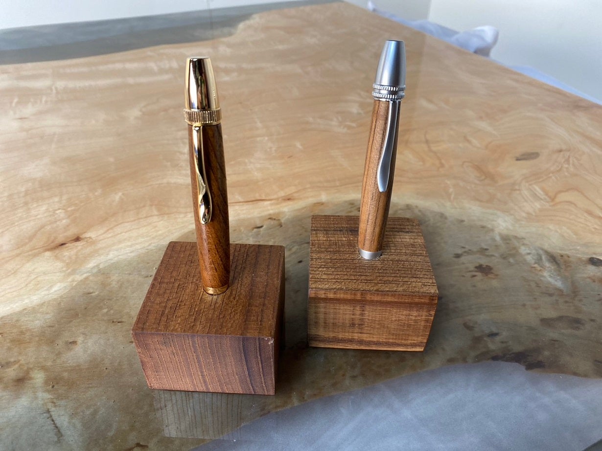 新品】神代欅ボールペンペン立て拭き漆仕上げ