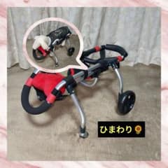 ワンちゃん4輪 リハビリ 食事補助 犬用車椅子 体制維持 犬の歩行器