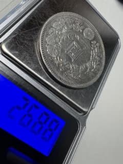 t*k様 【本物保証】美品 準特年 明治17年銘 大型 一圓銀貨 丸銀左打