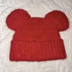 値下】ZARA × Disney ミッキーマウス 耳付きニット帽 - メルカリ