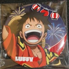 onepiece 麦わらストア新宿 夏祭り 浴衣 缶バッジ ルフィ - メルカリ