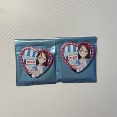 ラブライブサンシャイン Aqours 桜内梨子 ハート型缶バッチ 遊園地
