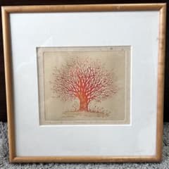 銅版画 牛玖 健治 版画 丘の上 - メルカリ