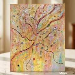 F3号 原画 抽象画 ミクストメディア テクスチャーアート キャンバス