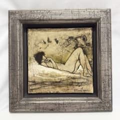 栗原一郎 油彩「裸婦」 額装 1980年頃 真作 - メルカリ