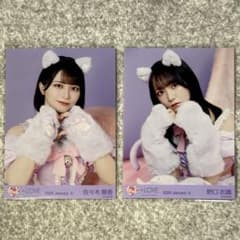 イコラブ 佐々木舞香 野口衣織 生写真 猫 7周年 猫衣装 ＝LOVE チュウ